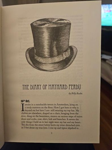 The Diary Of Maynard Perdu. By Bill Roach  Signed First Edition Hardback In Good Condition.  See Photos For Same.