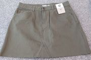 Mini Skirt, Penneys, Denim khaki, brand new Size 42