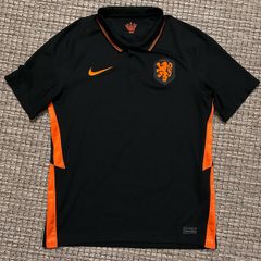 NETHERLANDS HOLLAND football jersey shirt away black orange