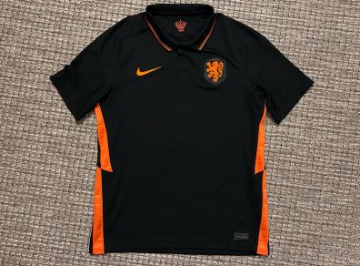 NETHERLANDS HOLLAND football jersey shirt away black orange
