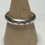Handmade sterling silver ring with white CZ stones. Size M Image 4