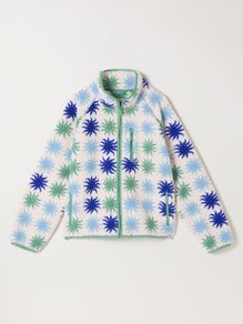 FatFace Ivory Sun Tile Zip Through Fleece