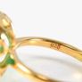 Green onyx ring gold plated on sterling silver Image 6