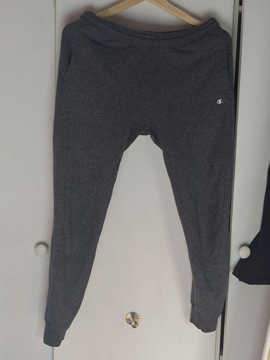 Champion Men's Grey Sweatpants - Small - Small C Logo