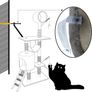 154cm Cat Tree Climbing Tower Scratching Post Grey Image 7
