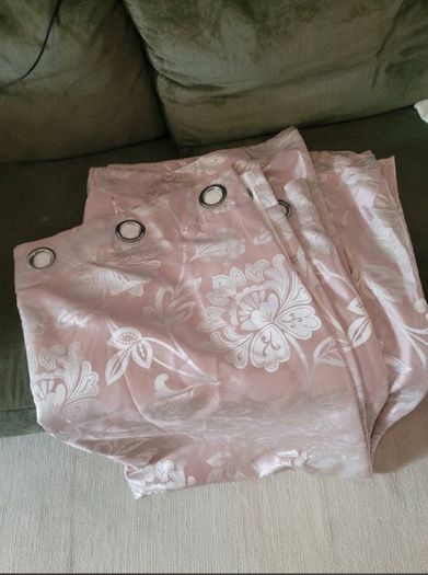 Pair of lined curtains