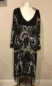 NEW black sparkly dress (size 24)