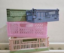 Set of four foldable boxes