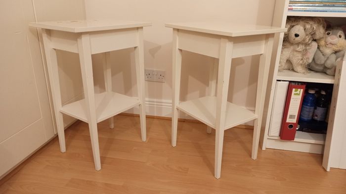 Ikea Hemnes bedside tables  white