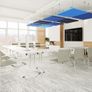 White Folding Retangular Table - 1500w x 750d Image 2