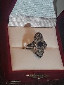 Sterling silver Marcasite ring
