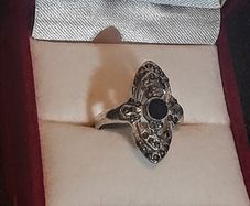 Sterling silver Marcasite ring