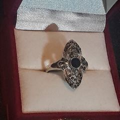 Sterling silver Marcasite ring