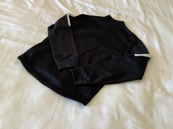 Boys black Nike Dri fit tracksuit jacket zip top 8 9 10