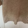 jumper long jumper freesize beige turtle neck curved front Image 9