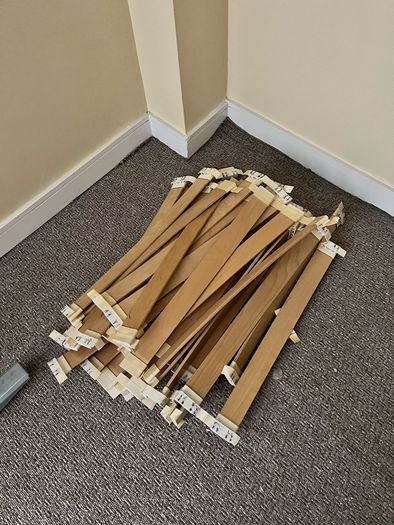 Standard double bed frame