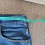 Wrangler Jeans cotton 36 inch waist and 34 inch leg in good condition with a few spots one leg see photos and see last two photos for exact measurements FREE STANDARD POSTAGE INCLUDED Image 9