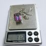 Brand New 18ct White Gold Mystic Topaz Solitaire Pendant & Chain Image 9