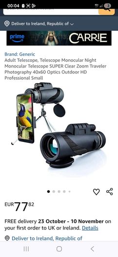 60x 40 monocular