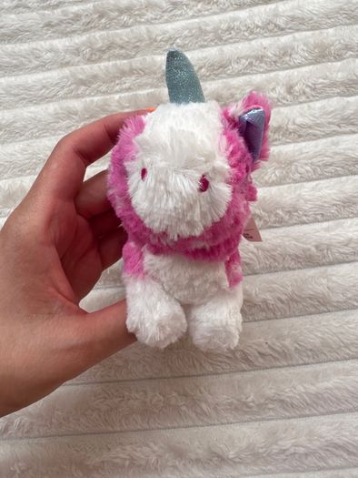 Little Live Pets Scruff-a-lots Cutie Cuts Series 2 Pink Unicorn Soft Plush approx. 11 cm. Used Please see photos