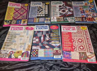 Job lot of seven Patchwork&Quilting magazines