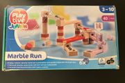 wooden marble run