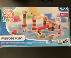 wooden marble run