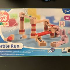 wooden marble run