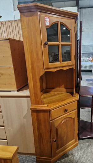 Solid wood corner cabinet