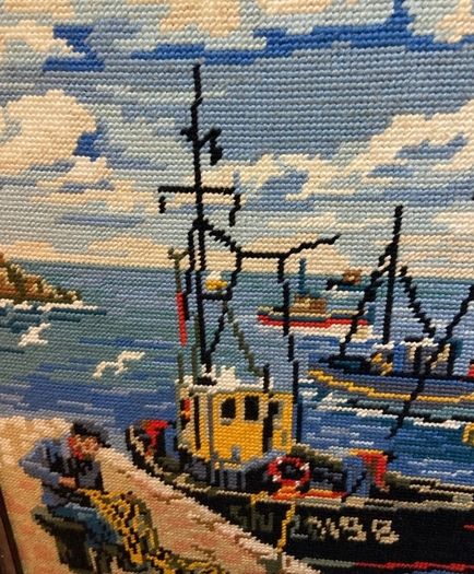 Stunning handmade framed tapestry