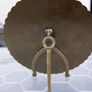 Vintage Perpetual Calendar 75 Years- Round Brass Desktop Dial with Stand Image 9