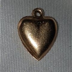 Pristine Vintage 14K Gold Heart Charm (M&M Maker)