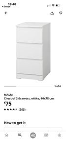 malm ikea 3drawer