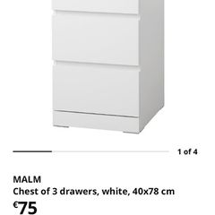 malm ikea 3drawer