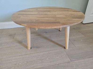 Solid Oak Round Coffee Table
