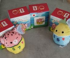 5 Squishmallows World Cup: 4 n.7 with box and tag. 1 n.5 with half tag no box. All 2