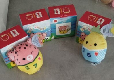 5 Squishmallows World Cup: 4 n.7 with box and tag. 1 n.5 with half tag no box. All 2