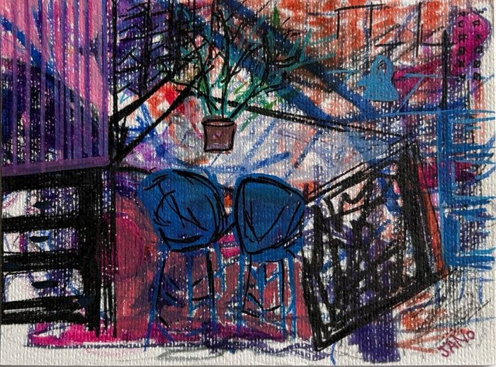Original Art original Art Kitchen contemporary Irish Art abstract painting