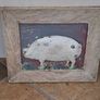 Hand Painted Ceramic Pig Plaque Image 7