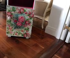 Floral Decoupage bedside locker