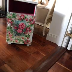 Floral Decoupage bedside locker