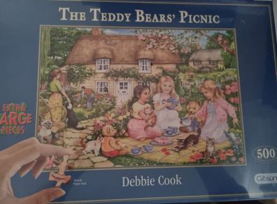 The teddy bear picnic 500 large piece jigsaw
