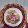 Limoges small plates red and gold Image 4