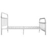 Bed Frame White Metal 180x200 cm Image 5