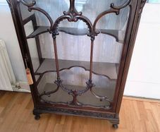 Antique Mahogany  Curio Display Cabinet