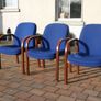 3 Upholstered Bentwood Chairs Image 5