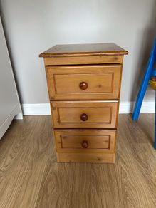 Solid pine bedside locker