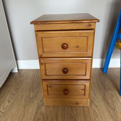 Solid pine bedside locker