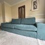 IKEA KIVIK 3 Seater Sofa Blue Teal Corduroy Image 4