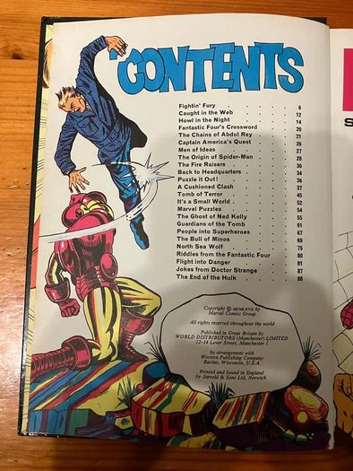 Vintage annual: 'Marvel ' 1967
